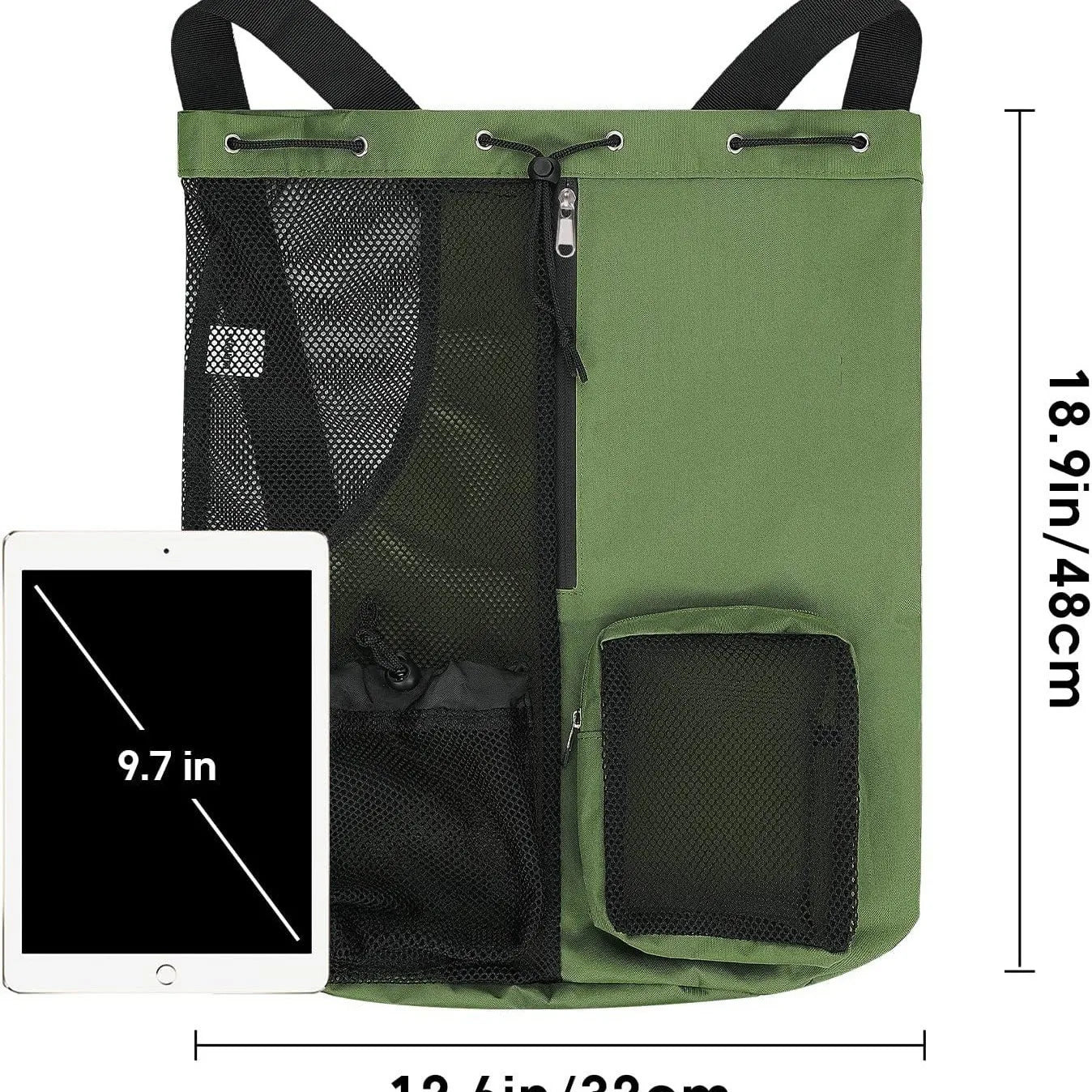 Sinodiving Swimming Waterproof Bag Custom Logo Gym Mesh Drawstring Backpack Swim Mesh Bag Travel Sports Swimming Gym Bag