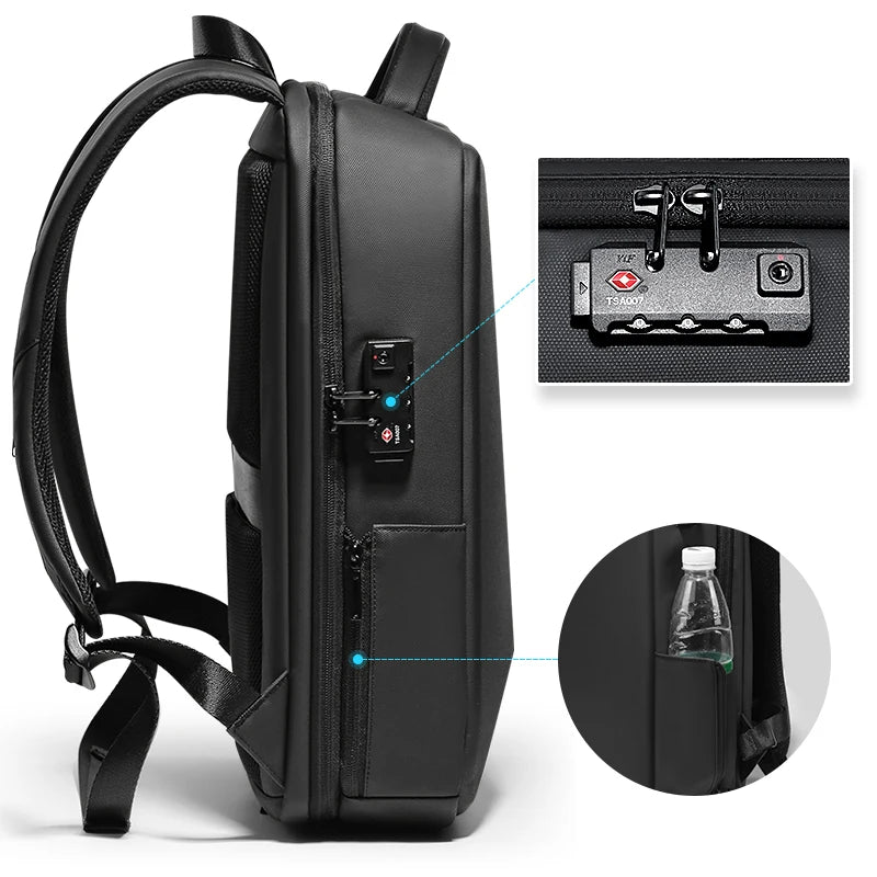 FENRUIEN 2023 15.6 Inch Backpacks Waterproof Bag Hard Shell Fashion Outdoor Men's Laptop Backpack Bags With Usb US Warehouse