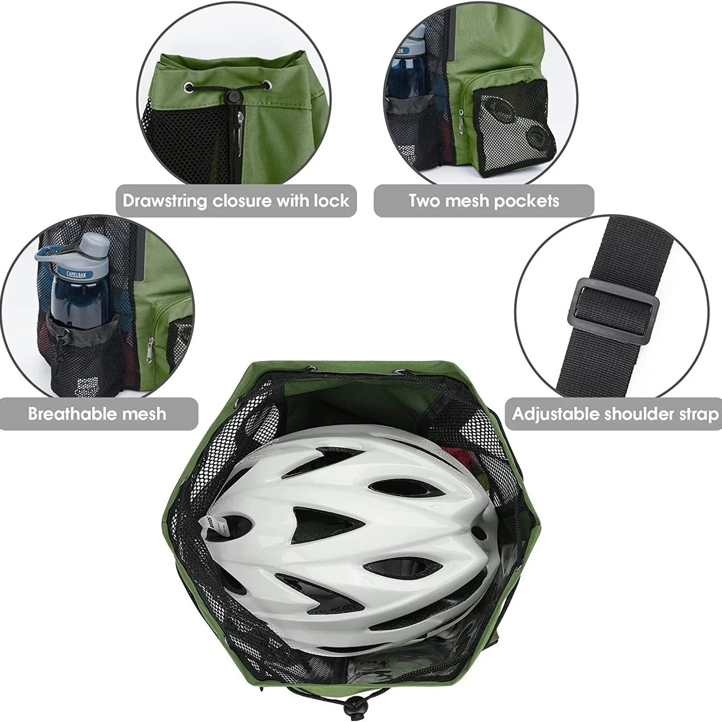 Sinodiving Swimming Waterproof Bag Custom Logo Gym Mesh Drawstring Backpack Swim Mesh Bag Travel Sports Swimming Gym Bag