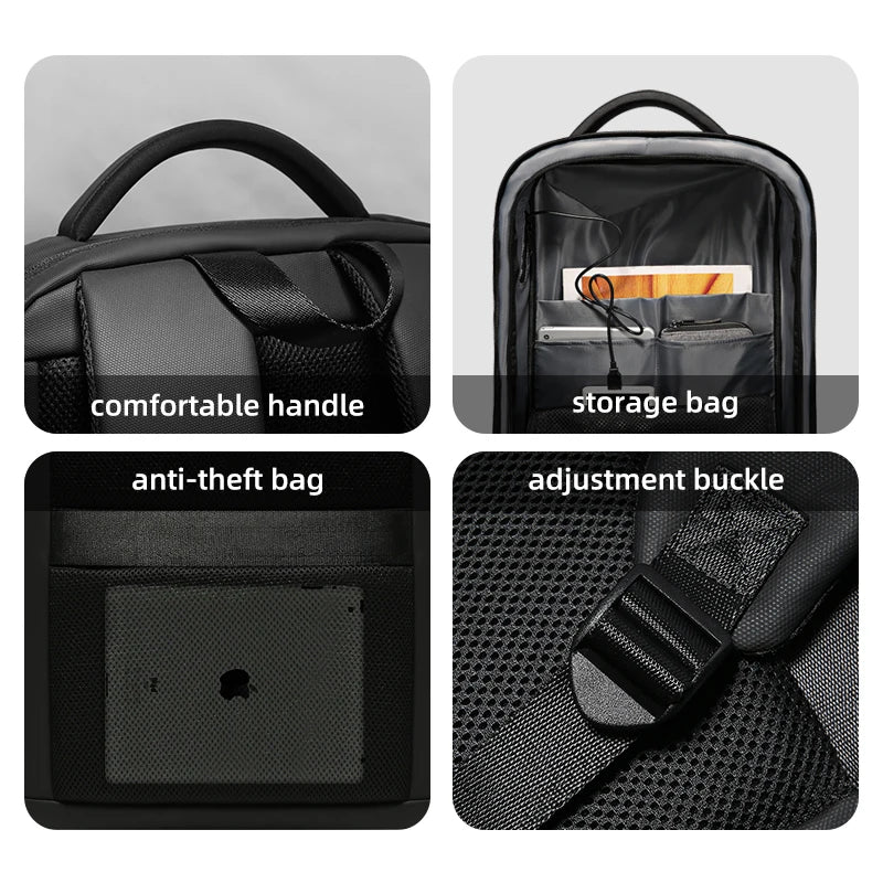 FENRUIEN 2023 15.6 Inch Backpacks Waterproof Bag Hard Shell Fashion Outdoor Men's Laptop Backpack Bags With Usb US Warehouse