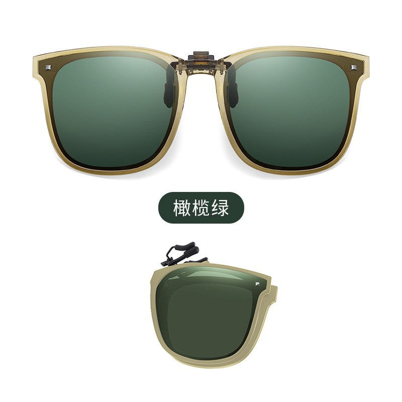 Foldable Polarized Sunglasses Clip UV-proof Fashionable Lightweight Folding Sunglasses Clip Slimming Folding Clip