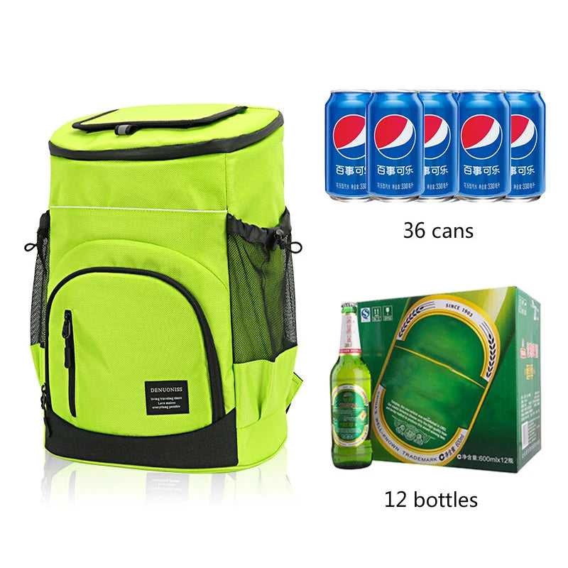 Refrigerator Bags Soft Insulated Cooler Backpack Thermal Isothermal Fridge Travel Outdoor Beach Ice Beer Backpack 30L insulated