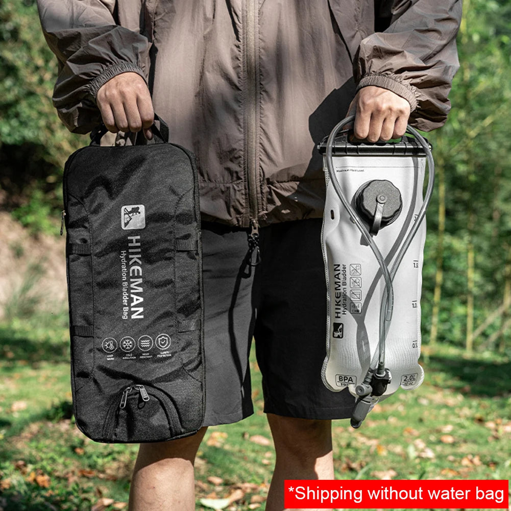 Insulated Cooler Bag Fits 1-2L & 2-3L Water Bladders Water Resistant Hydration Bladder Insulation Sleeve for Camping Skiing