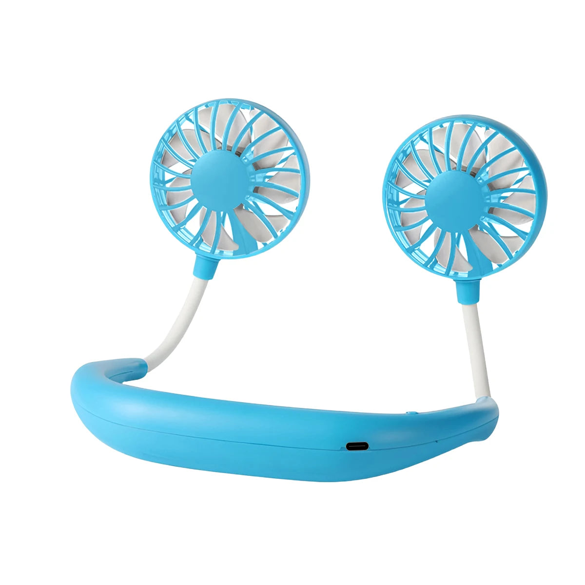 Neck Fan Rechargeable 1200mAh 3 Speeds Portable Personal Cooling Fan for Outdoor