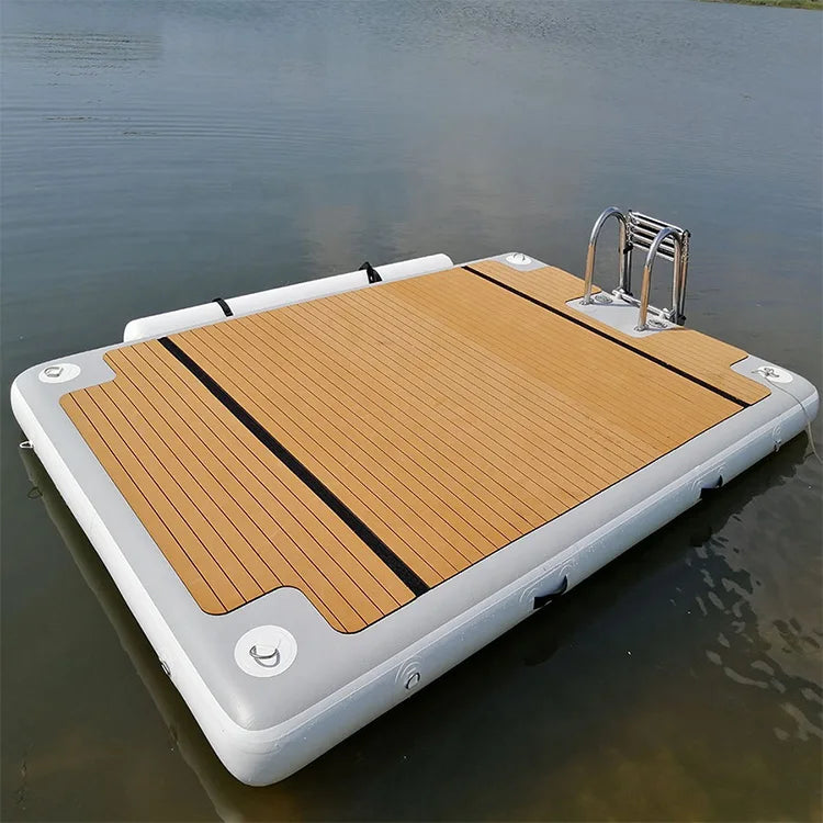 Factory Custom Water Inflatable Leisure Platform Jet Ski Inflatable Island Floating Dock