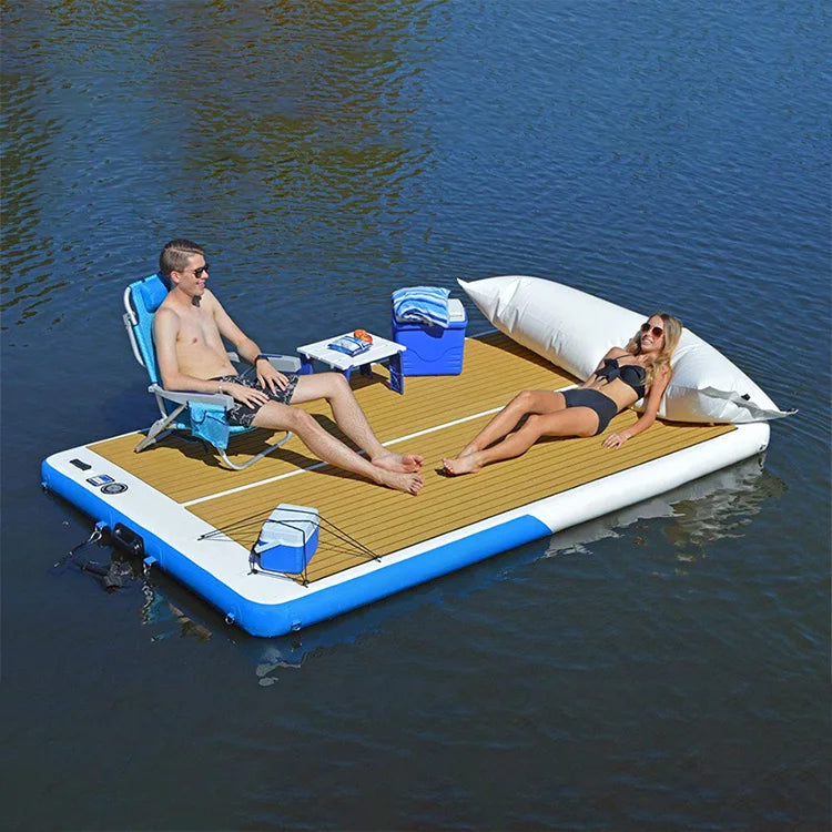 Factory Custom Water Inflatable Leisure Platform Jet Ski Inflatable Island Floating Dock