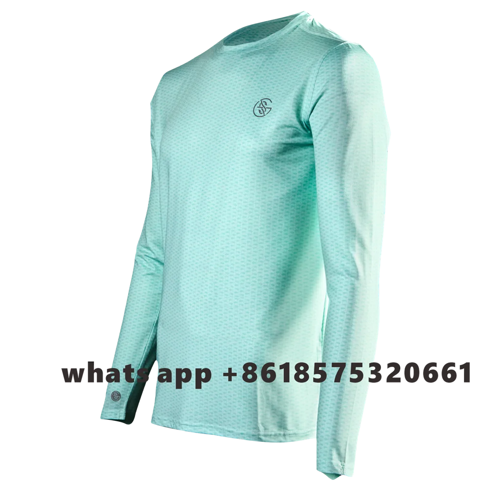 Fishing T-Shirts For Men Summer UV Sun Protection Long Sleeve Performance Fishing Shirts Camiseta De Pesca Breathable clotheing