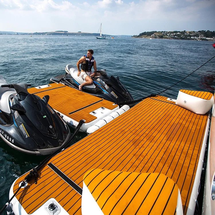 Factory Custom Water Inflatable Leisure Platform Jet Ski Inflatable Island Floating Dock