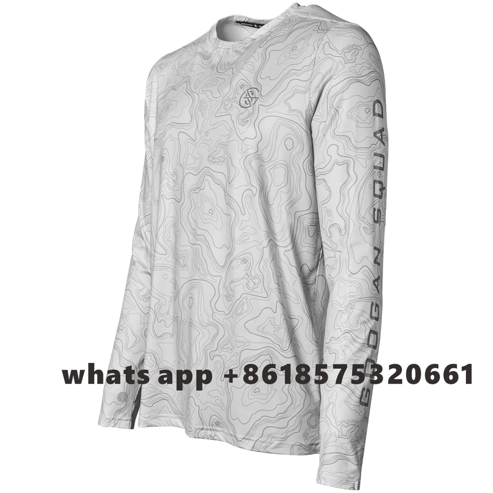 Fishing T-Shirts For Men Summer UV Sun Protection Long Sleeve Performance Fishing Shirts Camiseta De Pesca Breathable clotheing