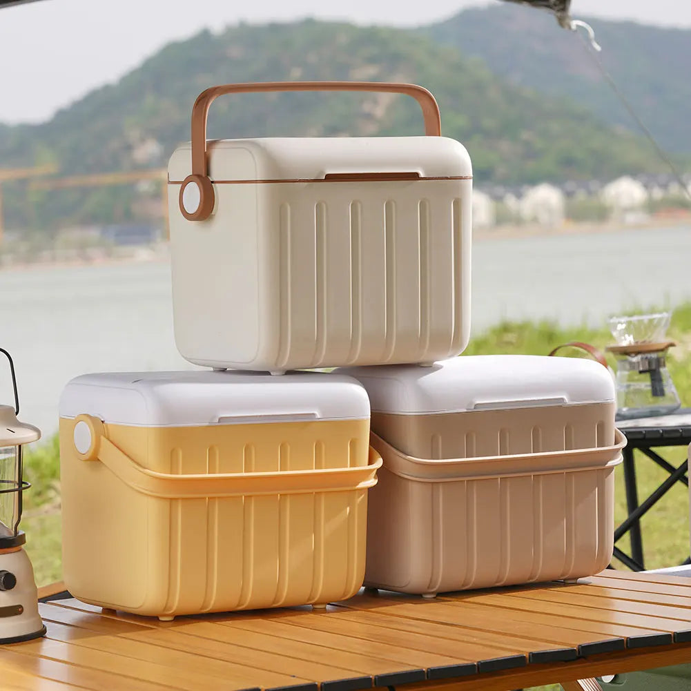 6L Insulated Ice Chest Multipurpose Outdoor Hard Cooler for Camping Picnic Beach Drink Beverage Fishing