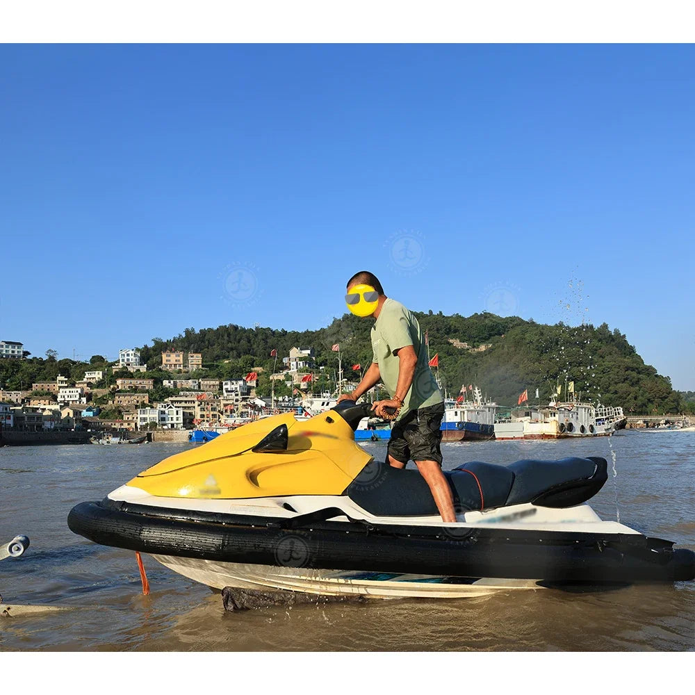 US Stock Pop Sale Inflatable Jet Ski U-shaped Rib Inflatable Motorboat Rib Pontoon Ski Water Safety For Jet Ski