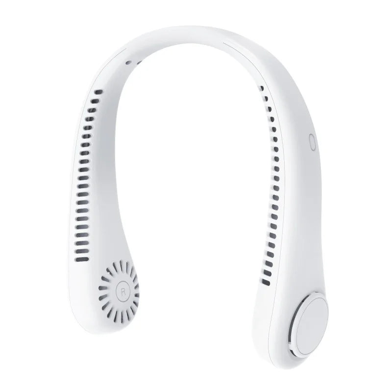 Neck Hanging Fan Portable Mini Air-cooled Outdoor Sports Running Travel Essential Without Blades USB Wearable Summer Gifts